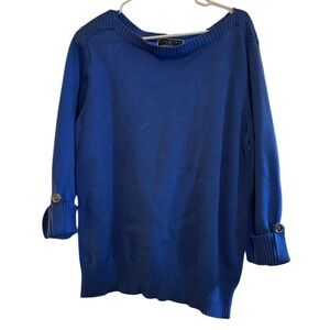 Karen Scott Womens Sweater XL (based on measurements) - Bluish Purple